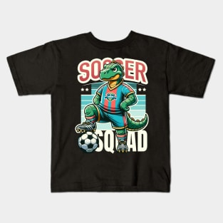 Soccer Squad – Football Dinosaurs Dinos United Team Boys Kids T-Shirt